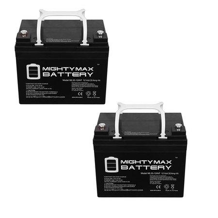12V 35AH INT Battery Replaces Razor Crazy Cart DLX 12V - 2PK -  MIGHTY MAX BATTERY, MAX3960570